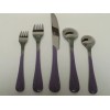 FIESTA LILAC SWIRL FLATWARE 5 Pc Set: "New 1995 Original