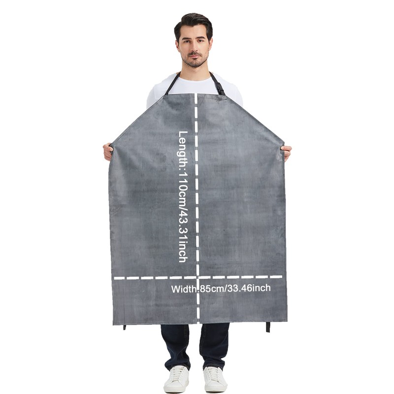 Nanxson Men's Waterproof Apron Thick Rubber Apron Adjustable Work Apron