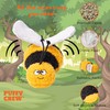 Puffy Crew Interactive Catnip Cat Plush Toy, Insect Theme, 5'',