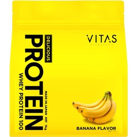 VITAS Whey Protein 100 Banana Flavor WPC Protein Made in Japan 1kg