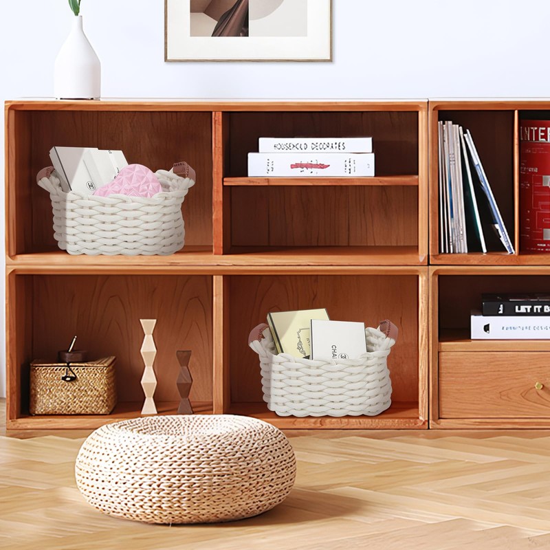 Storage Basket Cotton Basket Braided Baskets Storage Baskets Bathroom Changing
