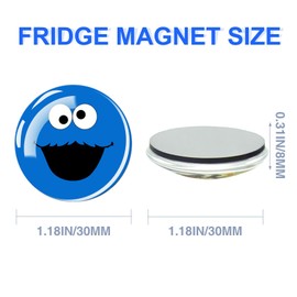 Funny Fridge Magnet - Refrigerator Magnet - Decorative Magnets for Whiteboard - Cute Glass Magnet for Locker Office and Kitchen