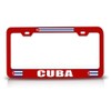 Custom Brother - Cuba Flag Metal Car SUV Truck License