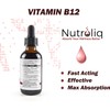 Nutroliq Vitamin B12 Liquid Drops - High-Strength 5000mcg Methylcobalamin Supplement