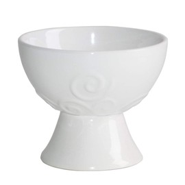 Bitto Helena Incense Goblet Glazed Ceramic Cream Incense Burner Height 9 cm Diameter 12.5 cm