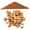 Woohome 150 PCS Mini Red Wall Bricks, 1:16 Mini Bricks
