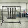 Pinelicorn Automotive Painting Rack Adjustable Height 5ft-7ft, Adjustable Length 4.99-5.9ft,