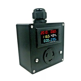 Unbranded Drok Power Meter NEMA L6-30 (Complete Kit) 200-240v Voltmeter Outlet Box
