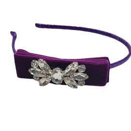 Purple Velvet Headband, Bow Hair Band, Hair Accessories for Toddlers, Girls, Adults