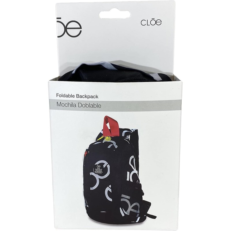 Cloe - Backpack de Viaje Color Negro Unisex Plegable