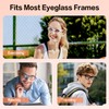 Literry Nose Pads for Glasses, Silicone Anti-Slip (5 Clear Pairs)