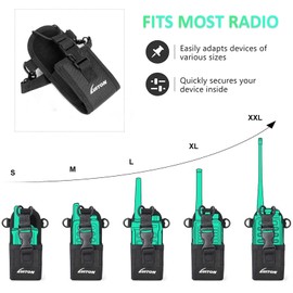 Radio Holster Radio Strap Firefighter EMS EMT Bundle Set Includes Anti-Sway Strap for Radio Strap,Radio Holder,Shoulder Strap Fits for Two-Way Ham Walkie Talkie Radio Scanner (2 Pack)