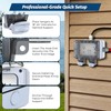 IP66 Waterproof 2-Gang 15A Outdoor Power Socket with Switch and