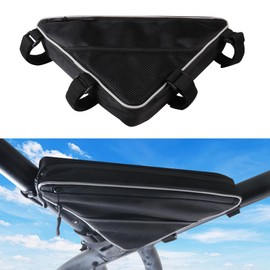RERPRO UTV Roll Bar Triangle Storage Bags Waterproof Compatible with Polaris RZR Ranger UTVs, Road and Mountain Bikes Accessories, UTV Tool Bag, 1.75"-2" Roof Roll Cage Organizer, 1 Pack