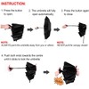 LANBRELLA Travel Umbrella, Compact Folding Vented Double Canopy Auto Open