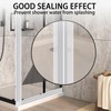 Lunghaa Silicone Weatherstripping Shower Glass Door Seal, Self-Adhesive Window Weather