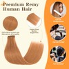 tesshair Clip in Hair Extensions Real Human Hair Remy Single