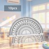 10 Pcs Plastic Protractors, Clear 180 Degree Math Protractor Set