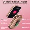 FITVII Health & Fitness Tracker (Answer/Make Calls), Smart Watch with
