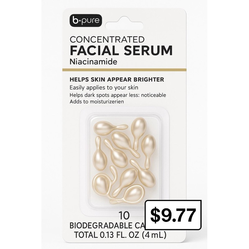 b-pure b·pure Concentrated Facial Serum Niacinamide 10 Capsules Brightening Hydrating