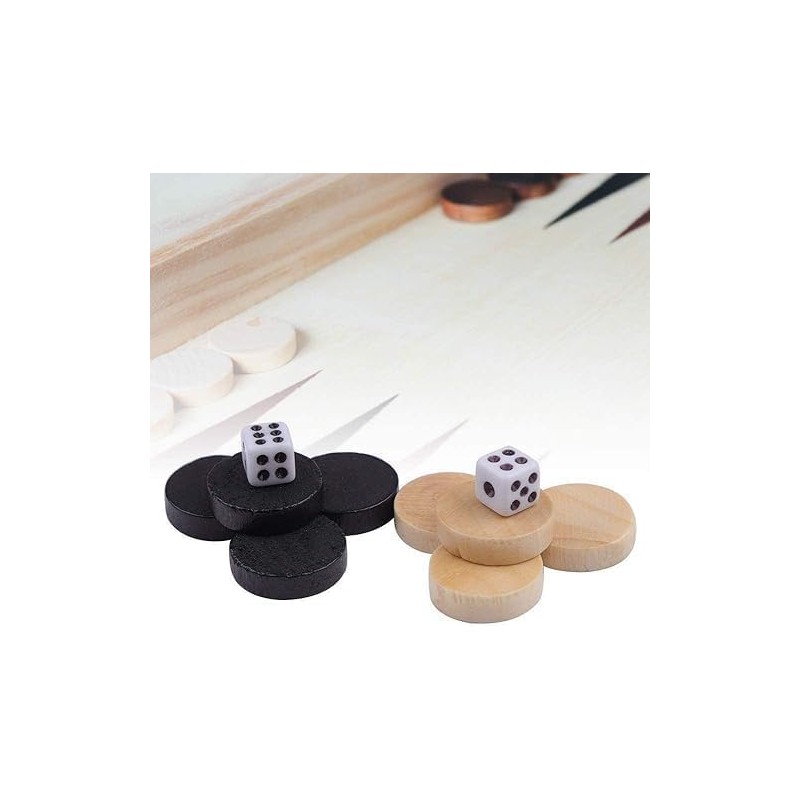 32Pcs Two-Tone Game Chess Piece, Roundness Draughts and Checkers and