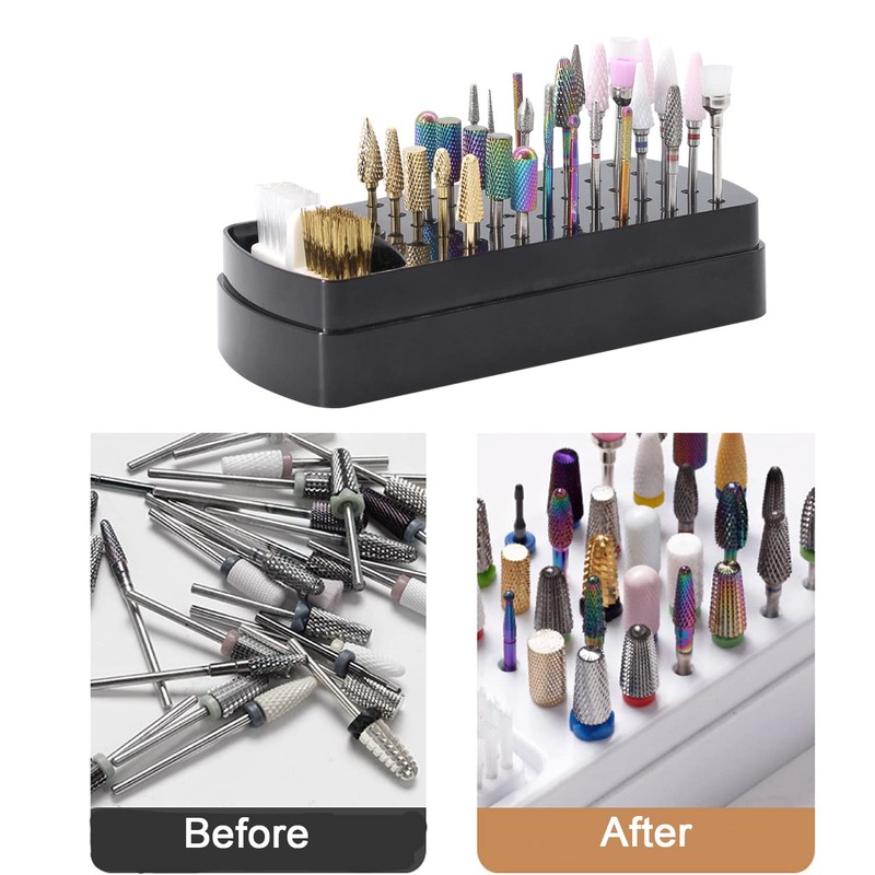 2 in 1 Nail Drill Bits Holder and Nail Drill
