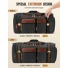 Celvetch Canvas Duffle Bag for Travel 50L Expandable Travel Duffel