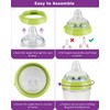 Sippy Spout Nipples for Comotomo Baby Bottles,100% Soft Silicone Sippy