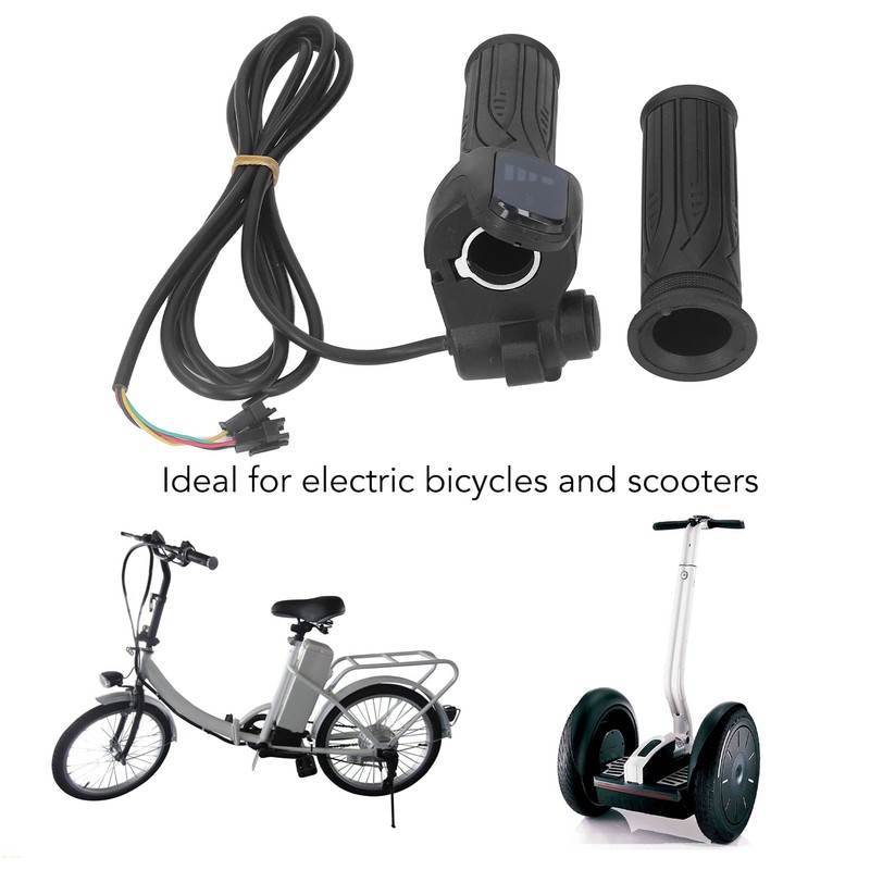 Yitre 48V Electric Bike Throttle, Electric Bike Throttle Grip Anti