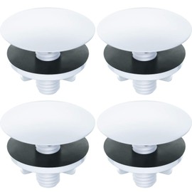 WILLBOND 4 Pieces Kitchen Sink Hole Cover Faucet Cap Kitchen Sink Tap Hole Plate Stopper Cover Blanking Metal Plug