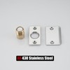 JQK Closet Magnetic Door Ball Catch Hardware, 430 Stainless Steel