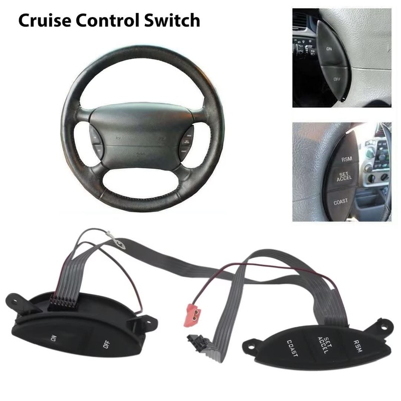 Steering Wheel Cruise Control Switch F87Z-9C888-BB SW5928 for 1999-2004 Ford