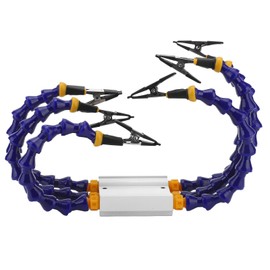 Soldering Helping Hands ABS Flexible Arm Aluminum Alloy Base Third Hand Soldering Tool with Removable Rubber Cover 6PCS