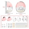 2pcs Extractor De Leche Manos Libres Recargable Con 4 Modos
