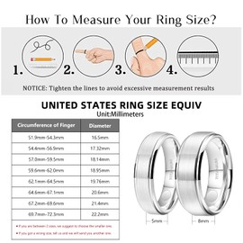 JEROOT Titanium Magnetic Rings, Magnetic Ring Men Women, Magnetic Rings for Men Women Therapeutic Magnetic Ring Polished Lifestyle Ring Strong Magnet (3500 Gauss), 67.2 (21.4), Titanium