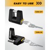 RETRUE Trailer Tongue Coupler Lock, Trailer Hitch Lock,Dia 1/4 Inch,