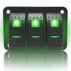 Stark Industries - 3-Gang Rocker Switch Aluminum Panel - Toggle