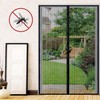 DIY Magnetic Fine Mesh Screen Door for Entryways 120x210 White Large