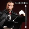 EUYKQNOI 2 Pieces Magic Wand Magic Wand Black Plastic Magic