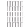 50Pcs Cheese Head Slot Screw A2-70 Stainless Steel, Flat Smooth