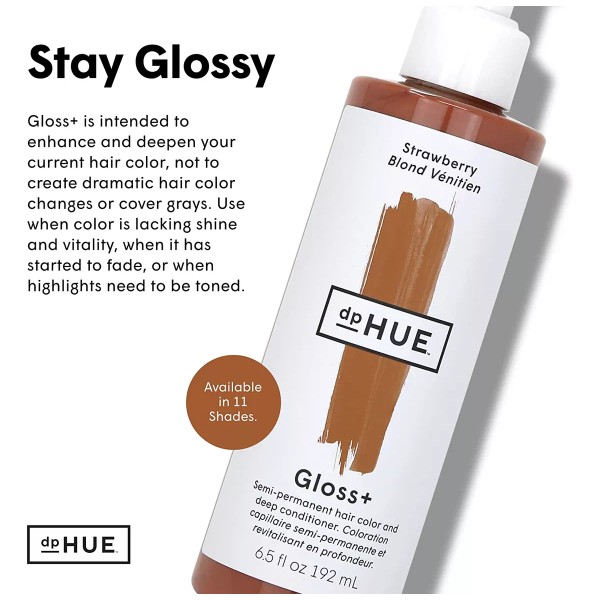 Dphue Gloss - Fresa, 6.5 Oz - Acondicionador Profundo Semipe