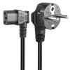 GELRHONR 1.5 m 3-pin IEC cable, 90 degree CEE 7/7