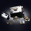 Exterior Gate Lock Stainless Steel Copper Lock Core Left Open