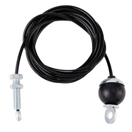 NQEUEPN 118in Fitness Pulley Cable, Home Gym Replacement Cables Pulley System Gym Heavy Duty Fitness Steel Wire Rope for Pulley Machine Accessories Home Gym (Fixed Style with Screw)