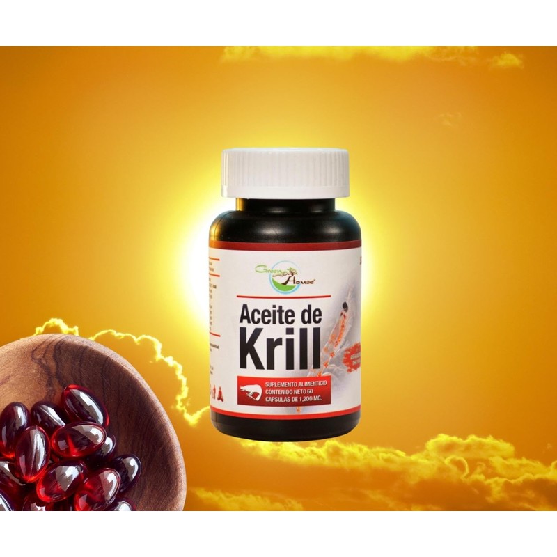 Aceite de Krill 60 cápsulas 1200 mg | Ingredientes naturales