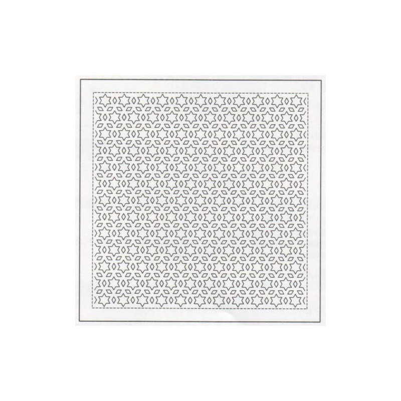 Olympus Sashiko Cloth Pack, Sashiko Flower Dish Towel - One-Stitch
