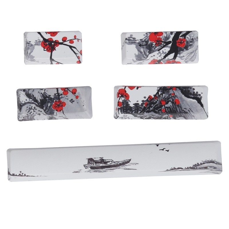 Keycaps PBT 5Sided Sublimation 110 Keys Keyboard Caps for Mechanical