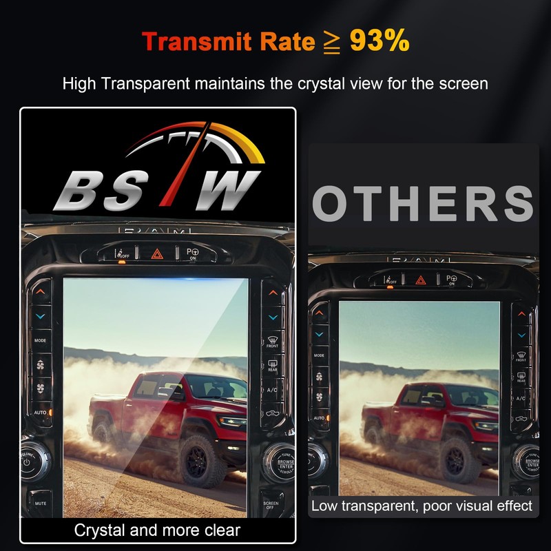 BSTW Ram 12 Inch Screen Protector for 2019-2025 Dodge Ram