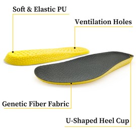 Wide Toe Box Insoles for Barefoot Shoes, Memory Foam (M8-8.5|W10-10.5)