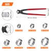 HELIFOUNER 100 Pieces 6-21mm 304 Stainless Steel Single Ear Hose